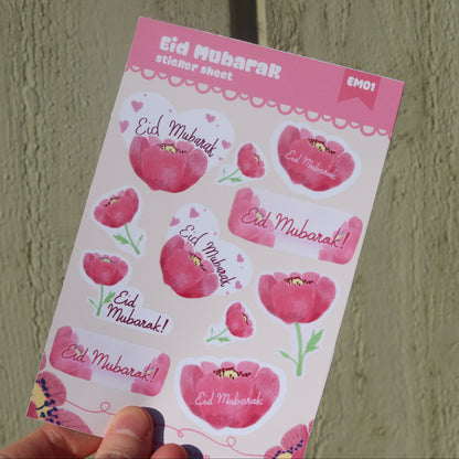 Eid Mubarak Sticker Sheet 